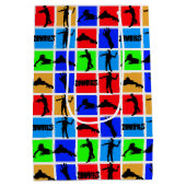 カラフルゾンビ模様 ミディアムペーパーバッグ (裏面)