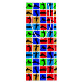 カラフルゾンビ模様 ワインギフトバッグ (裏面)