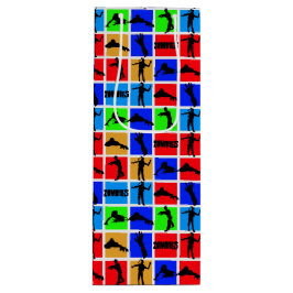 カラフルゾンビ模様 ワインギフトバッグ