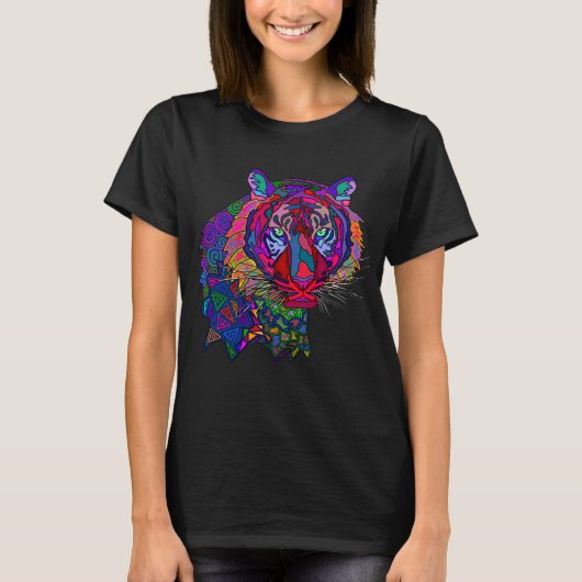 カラフルタイガーTシャツ Tシャツ (正面)