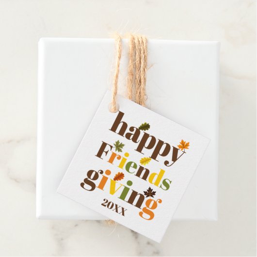 カラフルタイポグラフィと葉友好秋 フェイバータグ (インサイチュ)