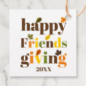 カラフルタイポグラフィと葉友好秋 フェイバータグ (裏面)