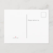 カラフルタイポグラフィハローワールド誕生発表 インビテーションポストカード (裏面)