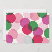 カラフルタイポグラフィモダンホリデーパーティー招待状 招待状 (裏面)