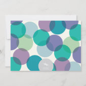 カラフルタイポグラフィモダンホリデーパーティー招待状 招待状 (裏面)