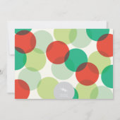 カラフルタイポグラフィモダンホリデーパーティー招待状 招待状 (裏面)