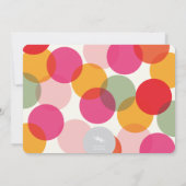 カラフルタイポグラフィモダンホリデーパーティー招待状 招待状 (裏面)