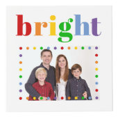 カラフルタイポグラフィ、ドットクリスマスの休日の写真 フォトキューブ (右)