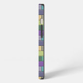 カラフルタイル模様 iPhoneケース (左側面)