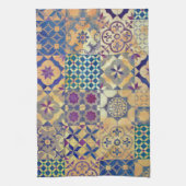 カラフルタイ伝統的ル キッチンタオル (縦)