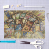 カラフルタロットトランプ拡散イラストレーション 薄葉紙 (クラフト)