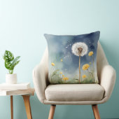 カラフルタンポポ水彩画 クッション (椅子)