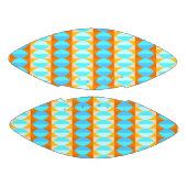 カラフルターコイズブルーオレンジイエローパターン アメリカンフットボール (パネル)