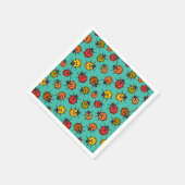 カラフルターコイズ スタンダードカクテルナプキン (角)