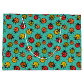 カラフルターコイズ ラージペーパーバッグ (裏面)