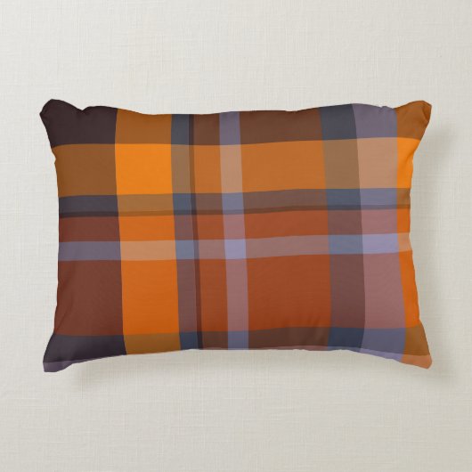 カラフルタータンチェック アクセントクッション (正面)