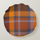 カラフルタータンチェック ラウンドクッション (裏面)