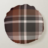カラフルタータンチェック ラウンドクッション (裏面)