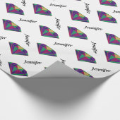 カラフルダイヤパーソナライズされたラッピング紙 ラッピングペーパー (角)
