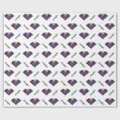 カラフルダイヤパーソナライズされたラッピング紙 ラッピングペーパー (フラット)