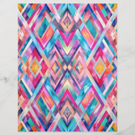 カラフルダイヤ模様抽象芸術スクラップブック紙