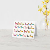 カラフルダシュント任意の大事な行事グリーティングカード カード (黄色い花)