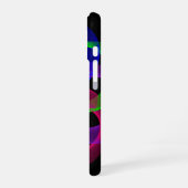 カラフルダブルループメッシュ幾何学柄iPhone 16ケース iPhone 16ケース (左側面)