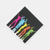 カラフルダンサー踊りのまわりに スタンダードランチョンナプキン (角)