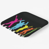 カラフルダンサー踊りのまわりに ペーパープレート (傾斜あり)