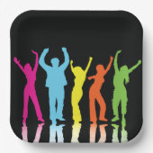 カラフルダンサー踊りのまわりに ペーパープレート (正面)