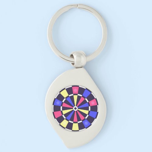 カラフルダーツボード キーホルダー