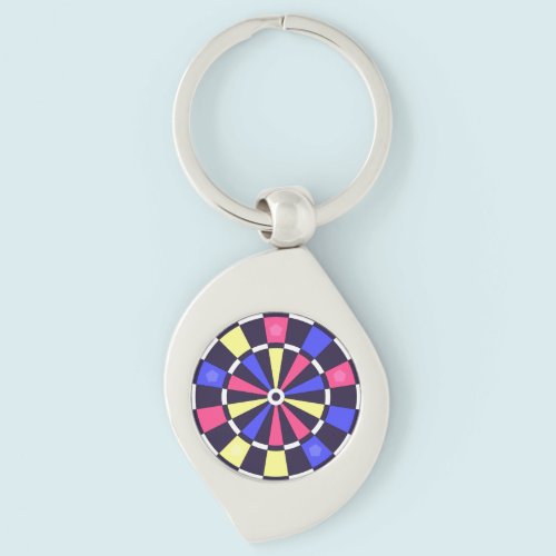 カラフルダーツボード キーホルダー