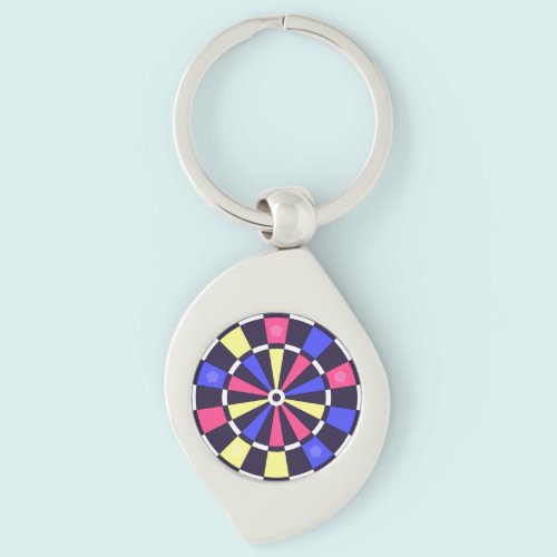カラフルダーツボード キーホルダー