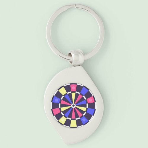 カラフルダーツボード キーホルダー