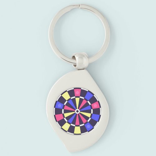 カラフルダーツボード キーホルダー