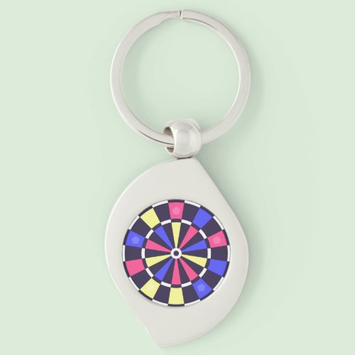 カラフルダーツボード キーホルダー