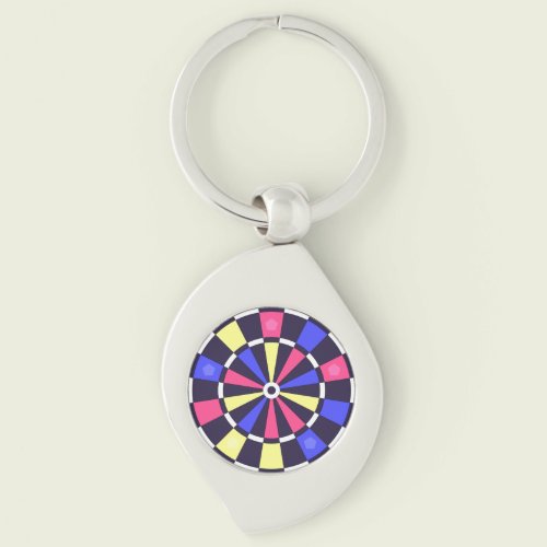 カラフルダーツボード キーホルダー