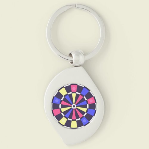 カラフルダーツボード キーホルダー
