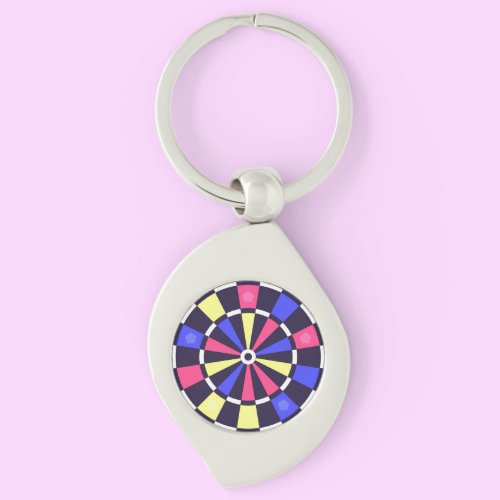 カラフルダーツボード キーホルダー