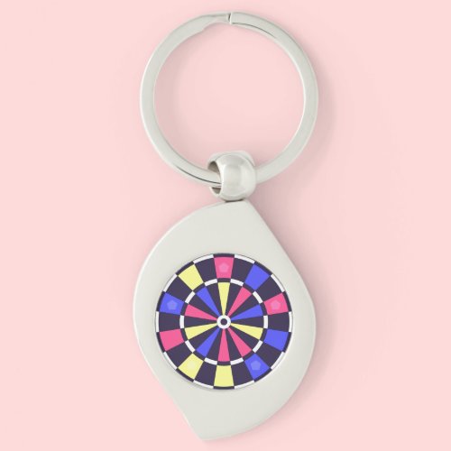 カラフルダーツボード キーホルダー