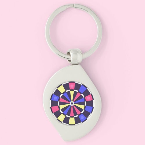 カラフルダーツボード キーホルダー