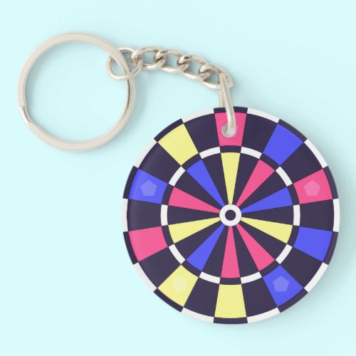 カラフルダーツボード キーホルダー