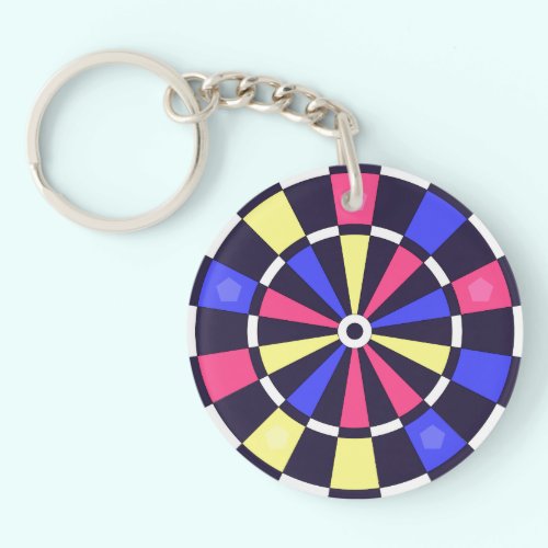 カラフルダーツボード キーホルダー