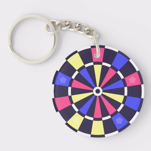 カラフルダーツボード キーホルダー