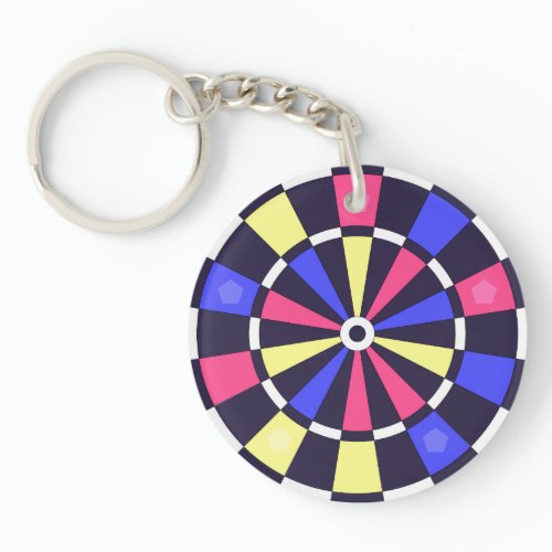 カラフルダーツボード キーホルダー