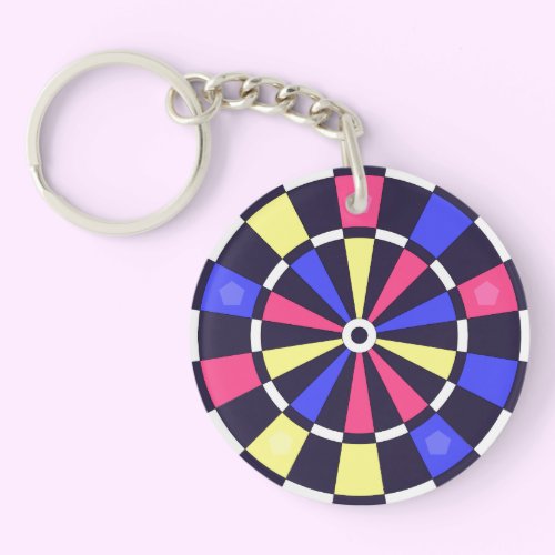 カラフルダーツボード キーホルダー