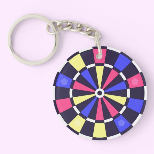 カラフルダーツボード キーホルダー