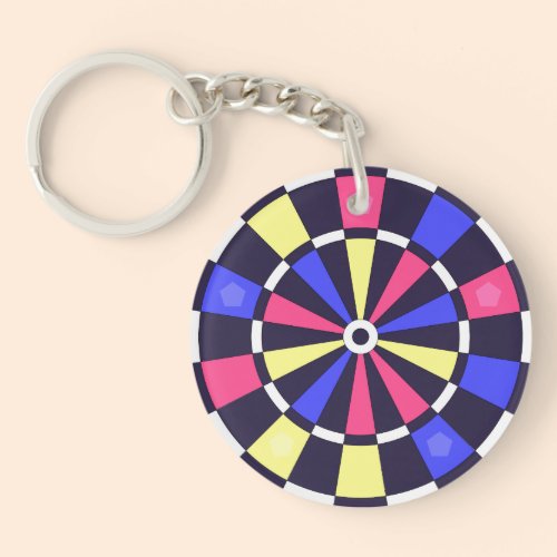 カラフルダーツボード キーホルダー