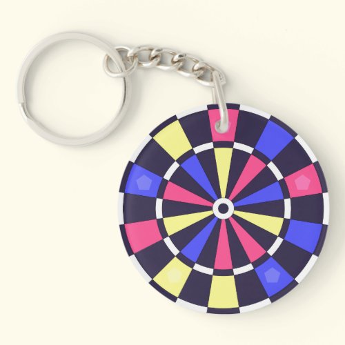 カラフルダーツボード キーホルダー