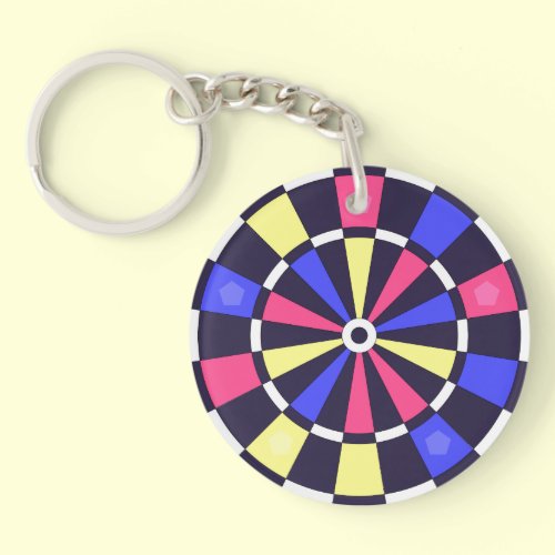 カラフルダーツボード キーホルダー